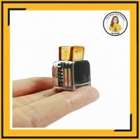 ราคา เครื่องปิ้งขนมปังจิ๋ว โทสเตอร์ โลหะ สำหรับบ้านตุ๊กตา ร้านป้าพรของจิ๋ว (43915755785)