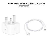 ราคา UK 20w usb c power adapter fast charger 1M 2M type c สายชาร์จสําหรับ iPhone 11 12 13 14 Pro 12 Pro Max X XS XR อะแดปเตอร์ (46407638759)