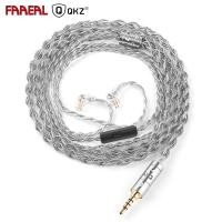 ราคา FAAEAL QKZ T7 เอียร์บัดสาย 336 แกนออกซิเจนฟรีทองแดง Silver plated เอียร์บัดอัพเกรดลวด 3 5 มม 2PIN S QDC Connector Audio เปลี่ยนสายสําหรับ KZ TRN CCA (29039056960)