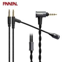 ราคา FAAEAL สายหูฟังเกมพร้อมไมโครโฟนโลหะ HD รอบทิศทาง Dual 3 5 มม ขั้วต่อเสียงไฮไฟสายทดแทนสําหรับ Hifiman HE4XX HE560 HE400SE HE 350 HE1000 (45155629593)