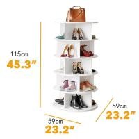 ราคา ตู้เก็บของในบ้าน ชั้นวางรองเท้าหมุนได้ 360 องศา 7 ชั้นตู้เก็บของห้องนอนห้องนั่งเล่นทางเดินกระเป๋า (40927217097)
