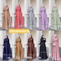 ราคา รุ่นลิลลี่พื้น ชุดเดรสอิสลาม ชุดออกงานอิสลาม ชุดเดรสมุสลิม ชุดรายอ ไม่รวมผ้าคลุม แบรนด์November19 (54906411840)