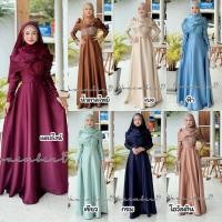 ราคา รุ่นมุกโบว์ ชุดเดรสอิสลาม ชุดเดรสมุสลิม ชุดออกงานอิสลาม ชุดออกงานมุสลิม ไม่รวมผ้าคลุม แบรนด์ November19 (27113983112)