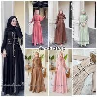 ราคา รุ่นลินดา เปเป้จับจีบ ชุดเดรสอิสลาม ชุดออกงาน ชุดรายอ ชุดเดรสมุสลิม ไม่รวมผ้าคลุมเข้าชุด แบรนด์November19 (44956432500)