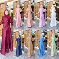 ราคา รุ่นจีน่าพลีท ชุดเดรสอิสลาม ชุดเดรสมุสลิม ชุดออกงานอิสลาม ไม่รวมฮิญาบเข้าชุด แบรนด์ November19 (27809119965)
