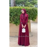 ราคา รุ่นเรเชล ผ้าเปเป้ ชุดเดรสอิสลาม ชุดเดรสมุสลิม ชุดออกงานอิสลาม ไม่รวมฮิญาบเข้าชุด แบรนด์ November19 (27766371004)