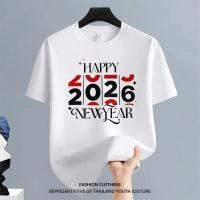 ราคา COD คอกลม FASHION สตรีทแฟชั่น สีดําแขนสั้น เสื้อยืด OVERSIZE สีขาว ดำ NEW YEAR Christmas CASUAL ผู้ชาย ลายการ์ตูน (45855490916)