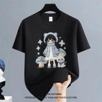 ราคา COD OVERSIZE สตรีทแฟชั่น Christmas ผู้ชาย สีขาว ดำ FASHION NEW YEAR CASUAL เสื้อยืดผู้ชาย ลายการ์ตูน คอกลม COOL (40628420885)