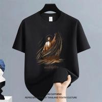 ราคา 1323 NEW YEAR COOL ลายการ์ตูน Christmas OVERSIZE FASHION สีขาว ดำ เสื้อยืดผู้ชาย สีดําแขนสั้น สตรีทแฟชั่น ผู้ชาย (40628418542)