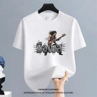 ราคา 1301 ลายการ์ตูน คอกลม COOL เสื้อยืด FASHION OVERSIZE ผู้ชาย เสื้อยืดผู้ชาย CASUAL Christmas สตรีทแฟชั่น สีขาว ดำ (54805487488)