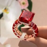ราคา แหวน 여성 เพชรสลัดบนกุหลาบ ตัวเรือนทองฝัง เพชรและทับทิม สามารถเปลี่ยนทับทิมได้ (49206707331)