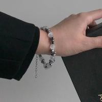 ราคา สร้อยข้อมือลูกปัดแมวตาหินประกบซอก สไตล์หวาน สำหรับทั้งผู้ชายและผู้หญิง (52757013274)