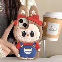 ราคา น่ารัก Overalls Labubu สําหรับ OPPO A3 A3 Pro A3X A18 A38 A58 A78 4G A97 A95 F11 F27 Pro A57 A39 A59 A83 3D ซิลิโคนคลุมทั้งหมดเคสโทรศัพท์กันกระแทกนุ่มปกหลัง (24541600201)