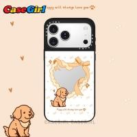 ราคา เคสกระจก TPU ลายสุนัขโกลเด้น หัวใจ โบว์ อบอุ่น น่ารัก สำหรับ iPhone 17 13 11 15 14 16 12 Pro Max 7P XR ทุกรุ่น (52657304832)