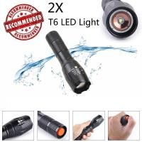 ราคา ไฟฉายความสว่างสูง LED มี 5 โหมดการใช้งาน ส่องไกล 200 เมตร กันน้ำได้ Flashlight ไฟฉาย CREE XML T6 (3342318521)
