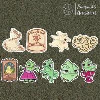 ราคา ร้านในไทยพร้อมส่ง เข็มกลัดเซ็ทเจ้าหญิงราพันเซล ดิสนีย์ TANGLED RAPUNZEL DISNEY PRINCESS Enamel Brooch Pin Set (54157509965)