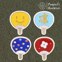 ราคา ร้านในไทยพร้อมส่ง เข็มกลัดเซ็ทพัดมือสไตล์ญี่ปุ่นหลากสี COLORFUL JAPANESE HAND FAN Enamel Brooch Pin Set (57907639514)