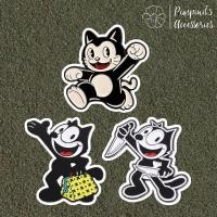 ราคา ร้านในไทยพร้อมส่ง เข็มกลัดเซ็ทเฟลิกซ์เดอะแคท FELIX THE CAT Enamel Brooch Pin Set (53907745984)