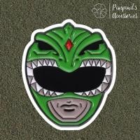 ราคา ร้านในไทยพร้อมส่ง เข็มกลัดลายกรีนเรนเจอร์ ขบวนการจูเรนเจอร์ GREEN RANGER POWER RANGERS Enamel Brooch Pin (53407672914)