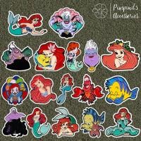 ราคา ร้านในไทยพร้อมส่ง เข็มกลัดเซ็ทเจ้าหญิงแอเรียลและแม่มดเออร์ซูลา ARIEL PRINCESS URSULA DISNEY Enamel Brooch Pin (52107509931)