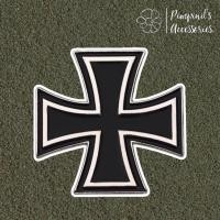ราคา ร้านในไทยพร้อมส่ง เข็มกลัดลายสัญลักษณ์ไม้กางเขนสีดำ BLACK CROSS SYMBOL Enamel Brooch Pin (51307573399)