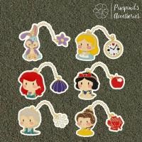 ราคา ร้านในไทยพร้อมส่ง เข็มกลัดมีโซ่เซ็ทเจ้าหญิงดิสนีย์ DISNEY PRINCESS Chain Enamel Brooch Pin Set (40279418907)