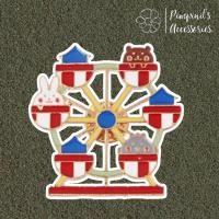 ราคา ร้านในไทยพร้อมส่ง เข็มกลัดลายชิงช้าสวรรค์สวนสนุก AMUSEMENT PARK FERRIS WHEEL Enamel Brooch Pin (28544444551)