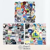 ราคา ร้านในไทยพร้อมส่ง สติ๊กเกอร์กันน้ำลายโปรแกรมเมอร์ PROGRAMMER Waterproof Decoration Sticker Set (56857879754)