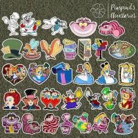 ราคา ร้านในไทยพร้อมส่ง เข็มกลัดเซ็ทอลิซ ในดินแดนมหัศจรรย์ ดิสนีย์ ALICE IN WONDERLAND DISNEY Enamel Brooch Pin Set (44557551516)