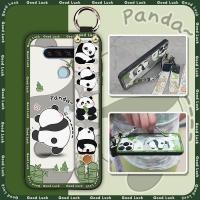 ราคา แหวนป้องกันเคสโทรศัพท์สําหรับ LG Q51 ซิลิโคนเชือกเส้นเล็กทนทาน Anti knock ที่วางโทรศัพท์ Soft Case Kickstand สายรัดข้อมือกันน้ําฝาหลัง Dirt resistant สายรัดข้อมือการ์ตูน Panda (54608043483)