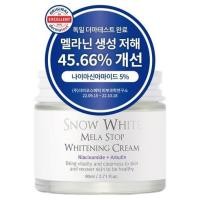 ราคา The Beauty Recipe Snow White Mela Stop Whitening Cream 80ml Niacinamide Brightening Cream (48106788282)