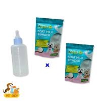 ราคา 2ถุง ฟรี ขวดนม Focus Goat Milk Powder นมแพะผง สำหรับแมวและสุนัข 150 กรัม สินค้ามีเลขทะเบียนอาหารสัตว์ (28586133990)