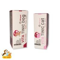 ราคา VITA TINIC อาหารเสริมวิตามิน ธาตุเหล็ก ทองแดง สำหรับสัตว์เลี้ยง 60 100 ML (23356730831)