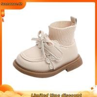 ราคา ใหม่ ซ 15 45 รองเท้าหนังเด็กวัยหัดเดินที่มีปกก้อนและโบว์ลูกไม้สายรัดสําหรับเด็กผู้หญิง เค200 (57108033861)