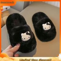 ราคา รองเท้าสลิปเปอร์ขนฟูเด็กผู้หญิงลาย Hello Kitty รองเท้าใส่ในบ้านสุดน่ารัก นุ่ม อุ่น กันลื่น (53057343251)