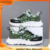 ราคา รองเท้าผ้าใบลําลอง กันลื่น ลายพราง สีเขียวทหาร เหมาะกับการเล่นกีฬากลางแจ้ง สําหรับเด็กผู้ชาย อายุ 5 15 ปี (48957856814)