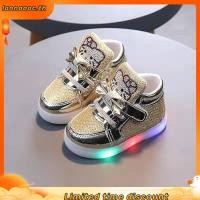 ราคา Kimi ๑ Hello Kitty รองเท้าผ้าใบลําลอง พื้นนิ่ม กันลื่น มีไฟ LED แฟชั่นเกาหลี สําหรับเด็กผู้ชาย ผู้หญิง (52707662915)