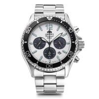 ราคา ORIENT ORIENT Mako Solar Panda Japan Made Domestic Manufacturer Warranty RN TX0203S Men s White Silver (57605892975)