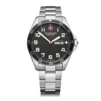 ราคา VICTORINOX Watch FIELDFORCE Stainless Steel Case 316L Black Dial Stainless Steel Bracelet Gift 241849 Domestic Genuine Product (57105900731)