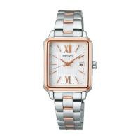 ราคา SEIKO SELECTION Ladies S Series Solar Radio Control Square Watch with Date (56856074978)