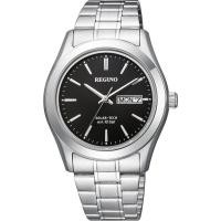 ราคา CITIZEN Watch REGUNO Solar Waterproof Simple KM1 211 51 Solar Tech Men s Business Analog Date Day Second Hand Black Silver Citizen (56456275911)