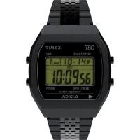 ราคา TIMEX Classic Digital T80 Watch Digital Everyday Water resistant Mineral Glass Black Dial TW2W91600 Unisex Genuine Product (56257404076)