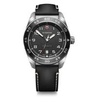 ราคา VICTORINOX Swiss Army Men s Analog Watch Water Resistant Automatic Black Dial Black Leather Strap Stainless Steel Case 316L Strap Change 5 Year Warranty Brand Gift Black Leather Band Domestic Genuine 
