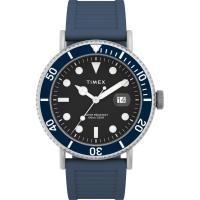 ราคา TIMEX Portside Watch Quartz 10 ATM Water Resistant Mineral Glass Black Dial TW2W16600 Men s Genuine Product (55607404386)
