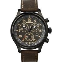 ราคา TIMEX TIMEX Expedition Field Chronograph Black Dial Brown Leather Belt T49905 Men s Official Import (55557404054)