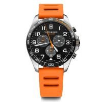 ราคา VICTORINOX wristwatch FIELDFORCE SPORT CHRONO Stainless Steel Case 316L Black Dial Orange Rubber Strap Gift 241893 Domestic Authentic Product (55155900645)
