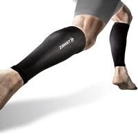 ราคา ZAMST Unisex Graduated Compression Stockings Calf Sleeve Compression Running includes both legs Size L Black 385503 (54956327671)