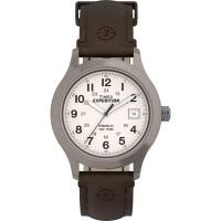 ราคา Timex Men s Expedition Brown Leather Strap Watch (53157418113)