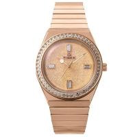 ราคา TIMEX QTIMEX Watch Quartz Everyday Water Resistant Mineral Glass Pink Gold Dial TW2W10700 Unisex Authentic Product (52207404229)