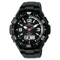 ราคา Citizen Q Q Analog Radio Controlled Solar Waterproof Watch with Date Urethane Strap MD06 305 for Men Black (51855896768)